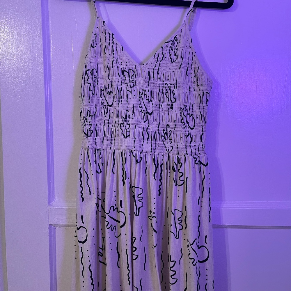 Urban Outfitters Ember Smocked Midi Dress
